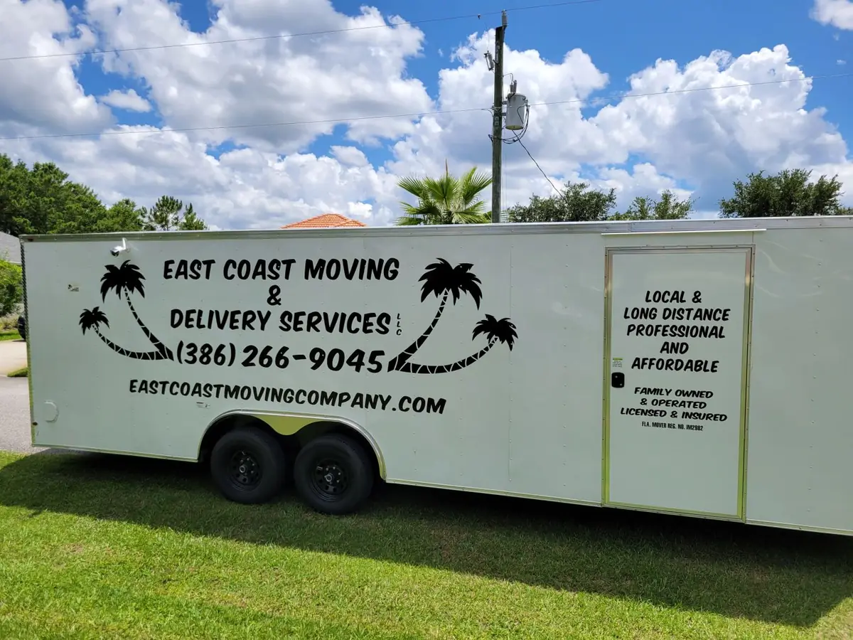 East Coast Moving enclosed trailer